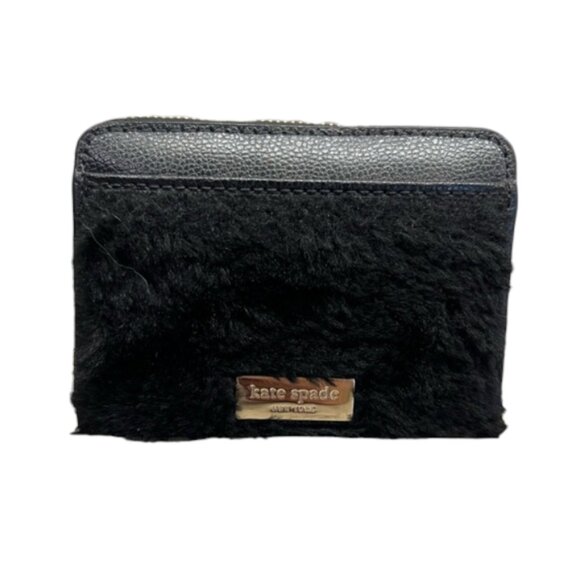 Kate Spade New York Dani Brighton Lane Black Cat Wallet with Keychain - Picture 2 of 7